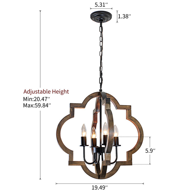 Saterfiel 4 - Light Dimmable Geometric Chandelier